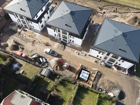 vorderer Teil der Baustelle, Thüringer Straße